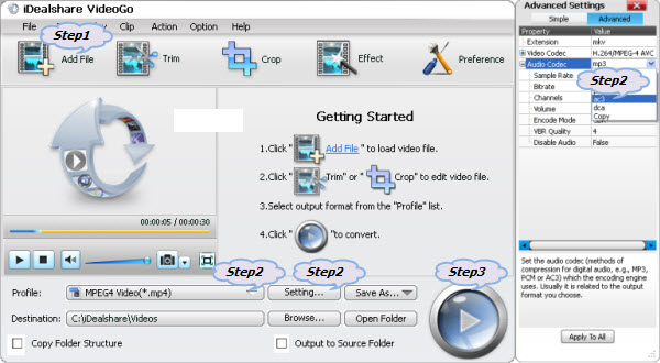 change an extension of a music file from aac to mp3 for mac