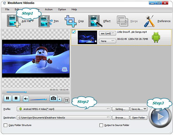 archos video player android instructions